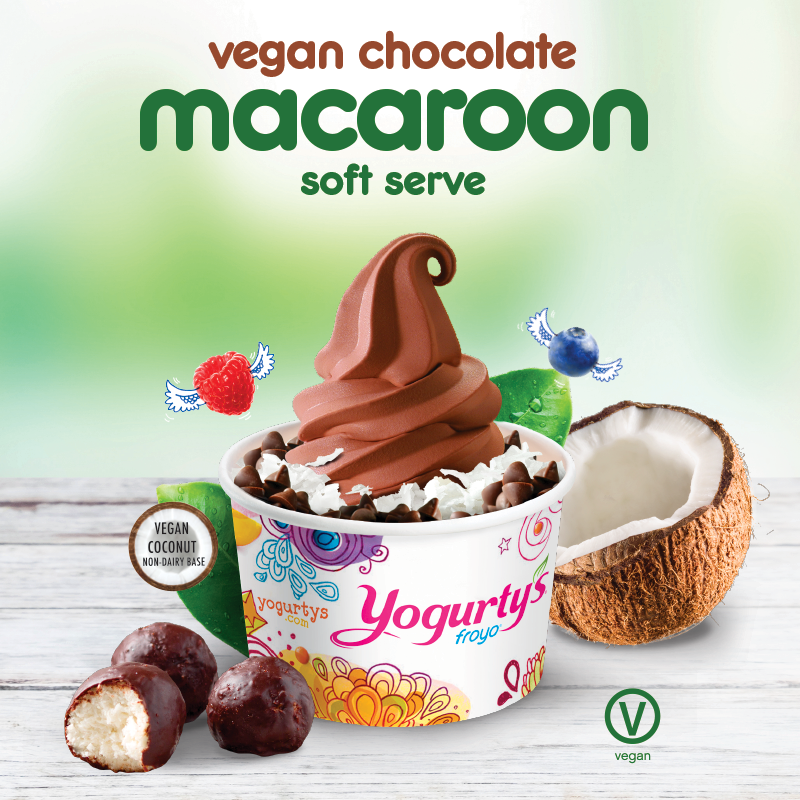 Vegan Chocolate Macaroon Soft Serve