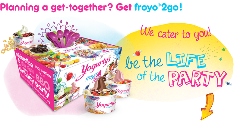 Frozen outlet yogurt catering