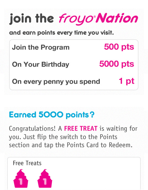 How to Earn Points at Yogurty's